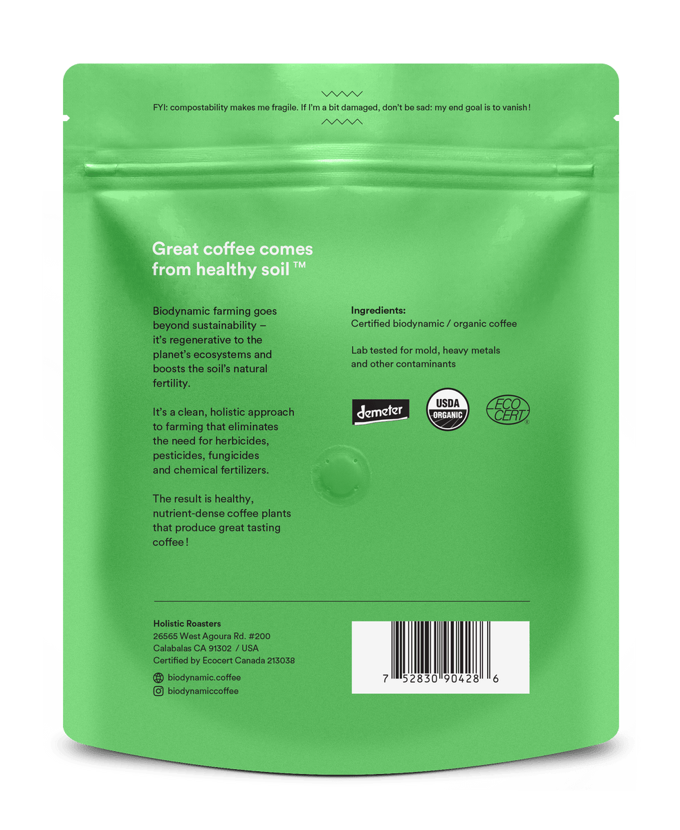 Biodynamic Coffee - French Roast - mold free coffee