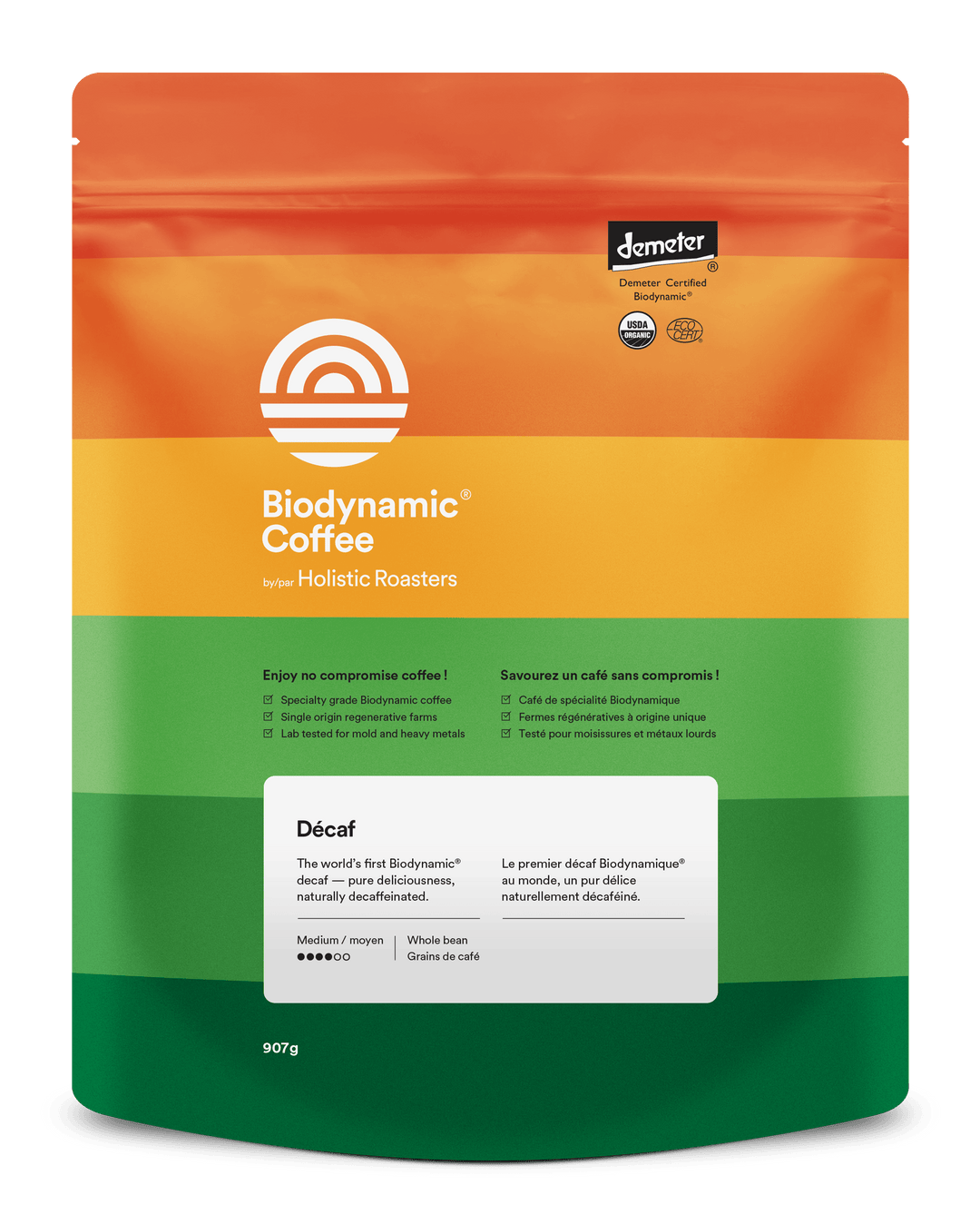 Biodynamic Ingredients Biodynamic Décaf 907g — World's Only Demeter-Certified Decaf ...