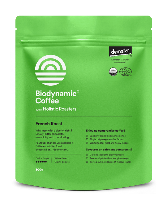 Organic French Roast – Low-Acid Dark Roast | Lab-Tested – Biodynamic Coffee
